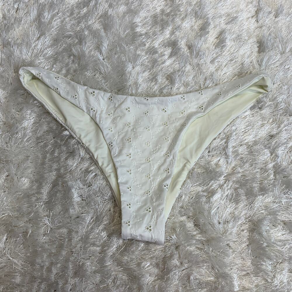 NWT Dippin' Daisy's Ivory Eyelet Bikini Bottoms Sz XL
